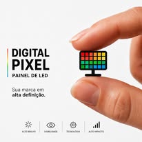 Arte Digital Pixel Painel de LED